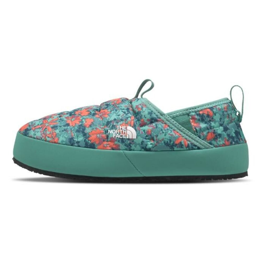 The North Face Kids Slippers - Teal and Red Floral